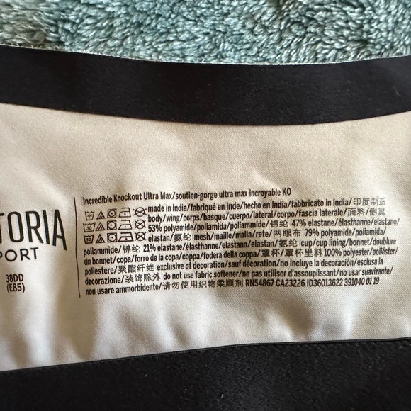 Like new Victoria’s Secret SPORT Incredible Knockout Ultra Max Size 38DD - Picture 6 of 7